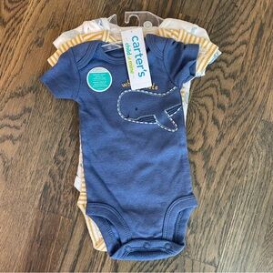Carter’s Set of 3 Short Sleeve Bodysuits, Newborn